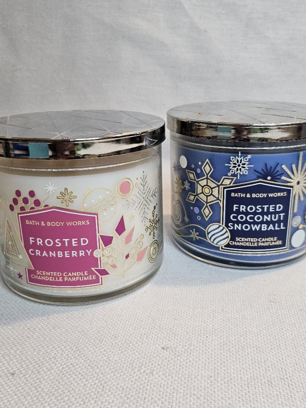 Bath & Body Works 3 Wick Scented Candles - Set of (2)